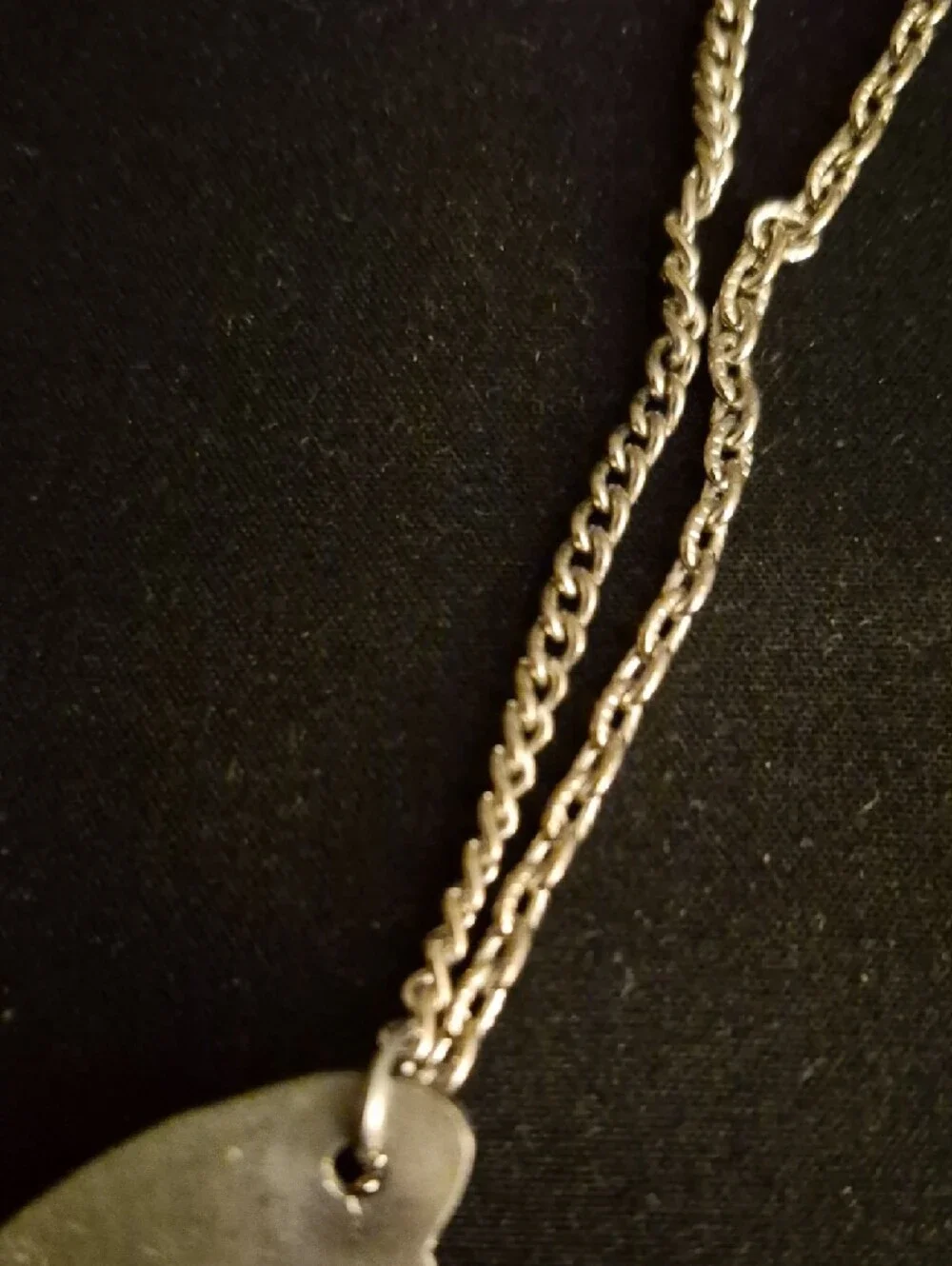 Vintage Butterfly Pendant Necklace in Antiqued Silver Tone Fairy Festival - Picture 3 of 8
